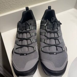 Adidas Black and Gray Athletic hiking and trail Shoes